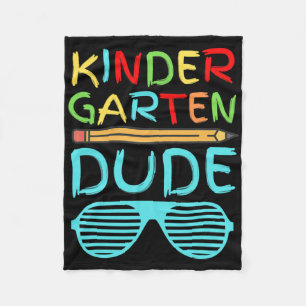 Kindergarten-Typ Spaß Bleistift Erster Schultag Bl Fleecedecke