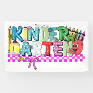 Kindergarten-Typografie  Banner