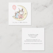 Kindergarten und Mond Visitenkarte (Vorne/Hinten)