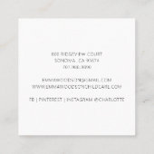 Kindergarten und Mond Visitenkarte (Rückseite)