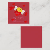 Kindergarten Valentine "Bee Mine" Begleitkarte (Vorne/Hinten)