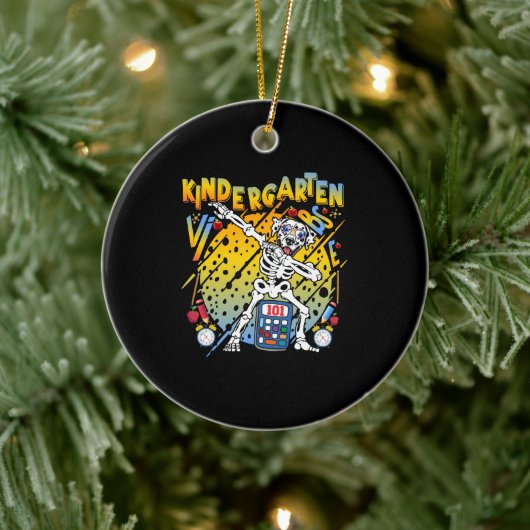 Kindergarten Vibes Dalmatiner Tee Keramik Ornament (Baum)