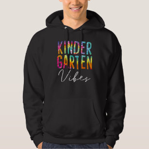Kindergarten Vibes erster Tag zurück zur Schule Te Hoodie