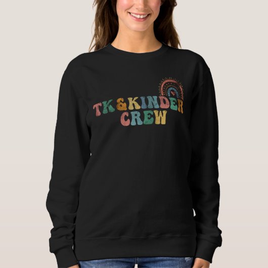 Kindergarten Vibes Groovy Transitional Kindergarte Sweatshirt (Vorderseite)