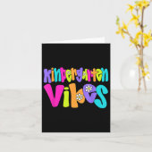 Kindergarten Vibes Lehrerin Student Funny Back To Karte (Gelbe Blume)