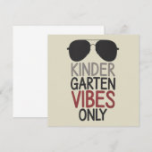 Kindergarten Vibes nur zurück zur Schule Dankeskarte (Vorne/Hinten)