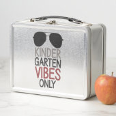 Kindergarten Vibes nur zurück zur Schule Metall Brotdose (Beispiel)