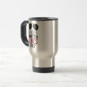 Kindergarten Vibes nur zurück zur Schule Reisebecher (Vorderseite Links)