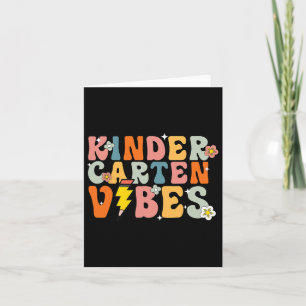 Kindergarten Vibes Shirt Retro Niedlich Karte