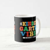 Kindergarten Vibes Zurück zu Schüler Kaffeetasse (VorderseiteRechts)
