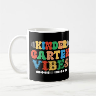 Kindergarten Vibes Zurück zu Schüler Kaffeetasse