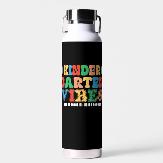 Kindergarten Vibes Zurück zu Schüler Trinkflasche (Vorne)