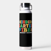 Kindergarten Vibes Zurück zu Schüler Trinkflasche (Rückseite)