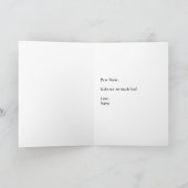 Kindergarten Vielen Dank Letter Folded Grußkarte Karte (Innenseite)