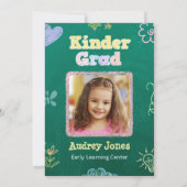 Kindergarten Vorschulabschluss mit Foto Einladung (Rückseite)