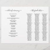 Kindergarten Vorschule Abschluss Programm (3 Spalt Flyer (Hinten)