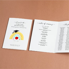 Kindergarten Vorschule Abschluss Programm (3 Spalt Flyer