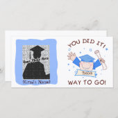 Kindergarten / Vorschulfotokarte Ankündigung (Vorne/Hinten)