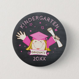 Kindergarten-Vorschulzeit für Mädchen Button