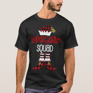 Kindergarten Weihnachtself Lehrer Schüler Squad T-Shirt