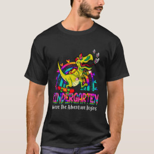 Kindergarten, wo das Abenteuer beginnt Dinosaurier T-Shirt