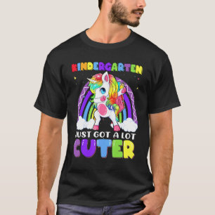 Kindergarten wurde süßer dabbing Einhorn Regenboge T-Shirt