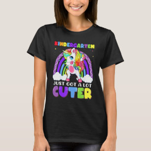 Kindergarten wurde süßer dabbing Einhorn Regenboge T-Shirt