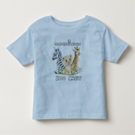 Kindergarten Zoo Crew Funny Circus Cub Animal Lieb Kleinkind T-shirt (Vorderseite)