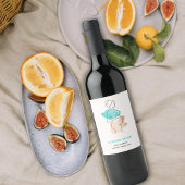 Kindergartenankündigung bald weinetikett