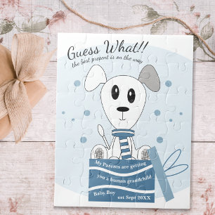 Kindergartenankündigung (blau) puzzle