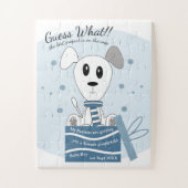 Kindergartenankündigung (blau) puzzle (Vertikal)