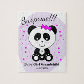 Kindergartenankündigung (Pink Panda) Puzzle (Vertikal)