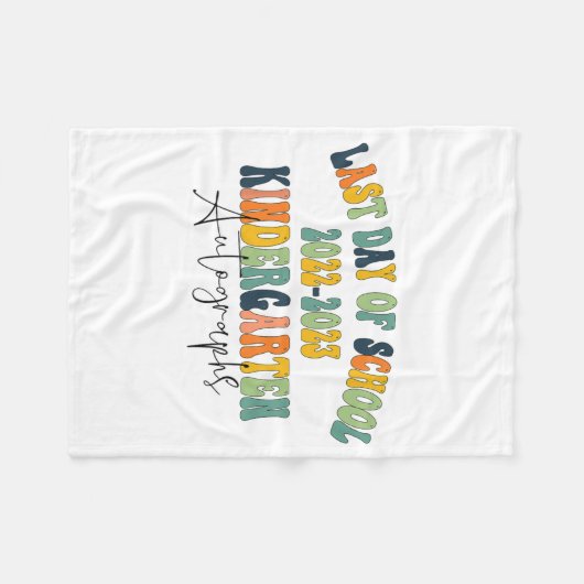 Kindergartenautografien 2023 fleecedecke (Vorderseite (Horizontal))