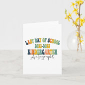 Kindergartenautografien 2023 karte (Gelbe Blume)