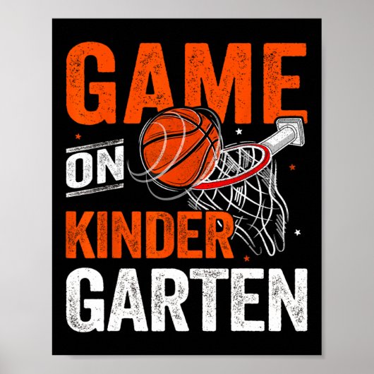Kindergartenbasketball - Spaß am ersten Tag Poster (Vorne)