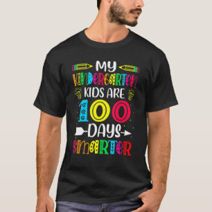 Kindergartener Lehrer 100 Tage intelligenter 100. T-Shirt