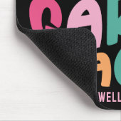 Kindergartener Lehrer Farbige Schriftgestaltung Mousepad (Ecke)
