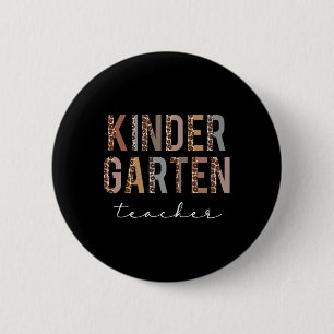 Kindergartener Lehrer Zurück zur Schule Würdigung Button