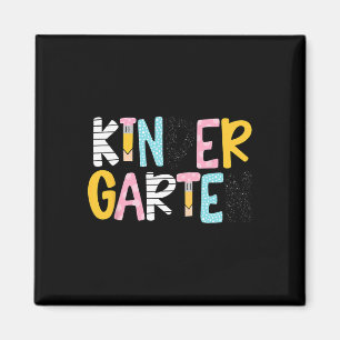 Kindergartenerzieherin Erster Schultag Pastell Re Magnet