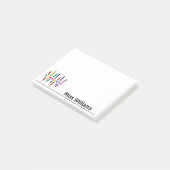Kindergartenerzieherin Post-it Klebezettel (angewinkelt)