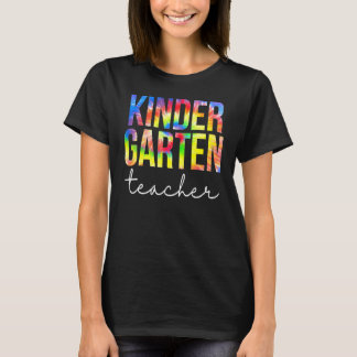 Kindergartenerzieherin Tie Dye Würdigung Tag Rücke T-Shirt