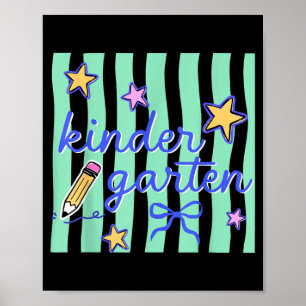 Kindergartenerzieherin Vorbereiteter Rückkehr zur  Poster