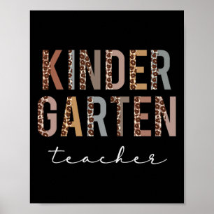 Kindergartenerzieherin Zur Schule Würdigung Leo Poster