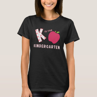 Kindergartenerzieherin Zurück zur Schule, K ist fü T-Shirt
