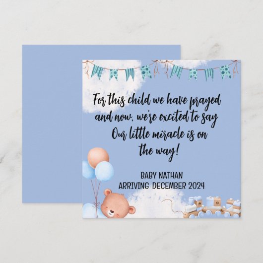 Kindergartenkarte Dieses Kind 1 (Vorne/Hinten)