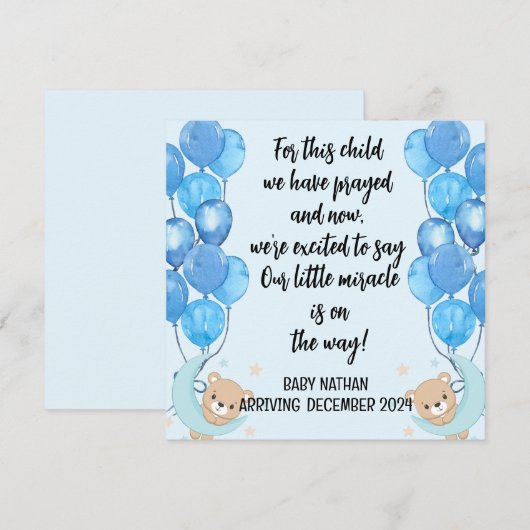 Kindergartenkarte dieses Kind 2 (Vorne/Hinten)