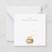 Kindergartenkarte für Wasserfarben Mitteilungskarte (Vorderseite)