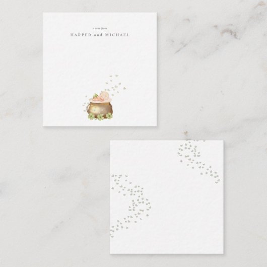 Kindergartenkarte für Wasserfarben Mitteilungskarte (Vorne/Hinten)