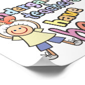 Kindergartenlehrer haben Herz Poster (Ecke)