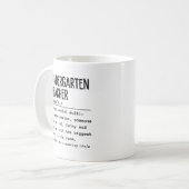 Kindergartenlehrer Kaffeetasse (Vorderseite Links)